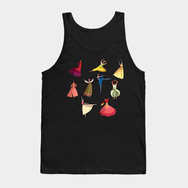 girl performing dresses collection Tank Top by Mako Design 